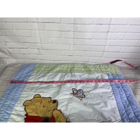 Crown Crafts Disney Winnie The Pooh Piglet Butterfly Baby Crib Blanket Comforter - Picture 11 of 12